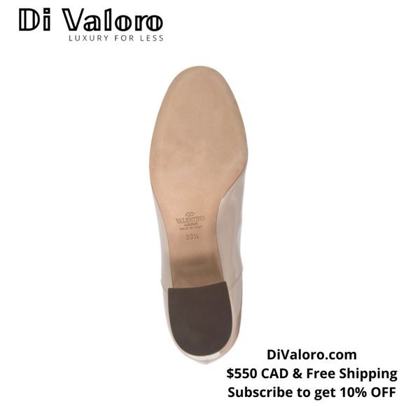 SOLD Valentino Garavani Nude Knee High Patent Boot - Picture 3 of 5